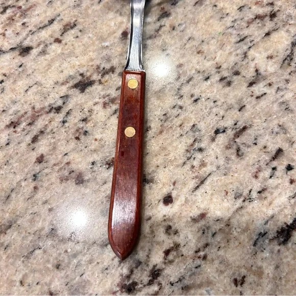 Vintage Slotted Wood Handled Stainless Steel Cake/Pie Server - Picture 3 of 7